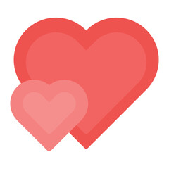 Heart Symbol icon vector image. Can be used for Anniversary.