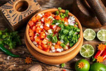 Vibrant Rustic Mexican Kitchen Scene