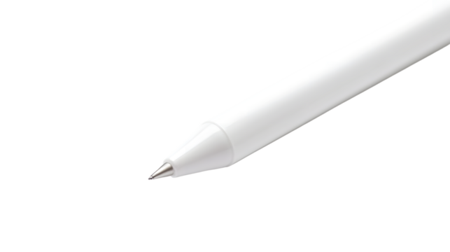 Extreme Close-Up of White Marker Board Isolated on White Background