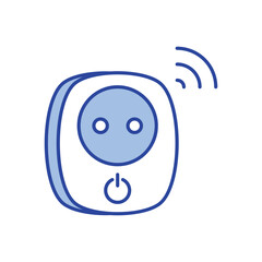 Smart Plug Icon vector stock illustration