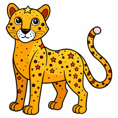 Galactic Cheetah Vector Design