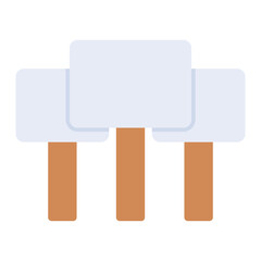 Picket Sign icon vector image. Can be used for Protest.