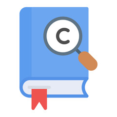 Copyright Line Color Icon