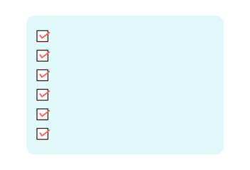 Checklist Style Frame Illustration (To-Do Memo Template)
