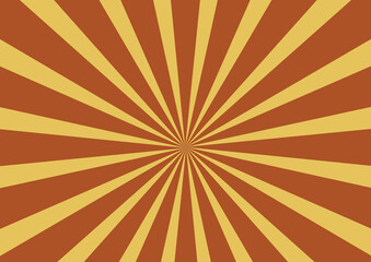 Fototapeta premium rich brown and gold sunburst background with warm radial rays converging to center creating earthy vintage starburst pattern for traditional design elements