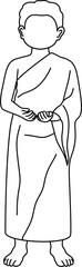 faceless islamic pilgrimage outline coloring