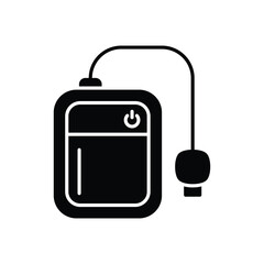 External Hard Drive Icon vector stock illustration