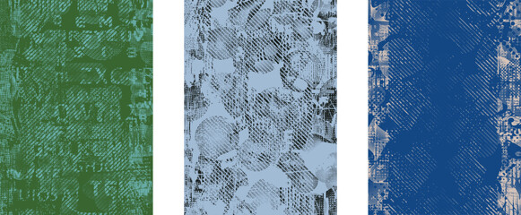Fototapeta na wymiar Glitch distorted geometric shape . Noise destroyed logo . Trendy defect error shapes . Glitched frame .Grunge textured . Distressed effect .Vector shapes with a halftone dots screen print texture.