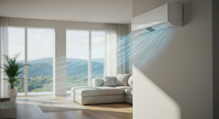 Fototapeta premium Modern home air conditioning