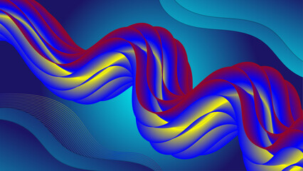 Geometric Abstract Background with Dynamic Shapes