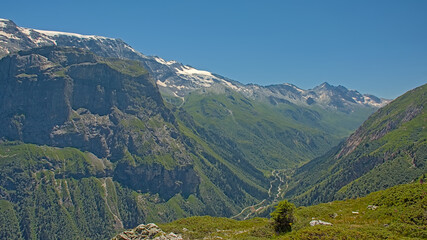 Naklejka premium Alpine mountain landscape in La Vanoise, France