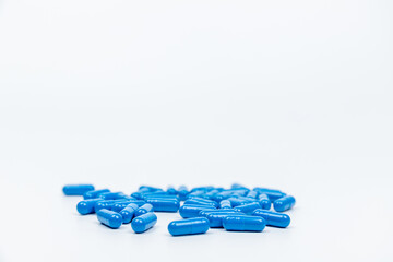 A pile of capsule medicines