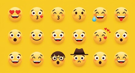 Fototapeta premium Emoji Moods