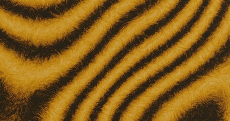 The background is made up of rough, irregular black and orange lines