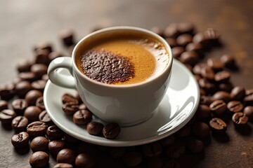 Freshly Brewed Espresso Close-Up