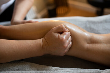 woman receiving massage