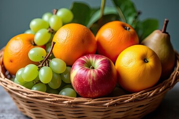 Fruit Display in Wood Crate