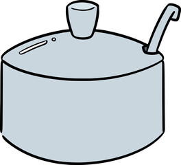Illustration of salt container
