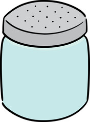 Illustration of salt bottle

