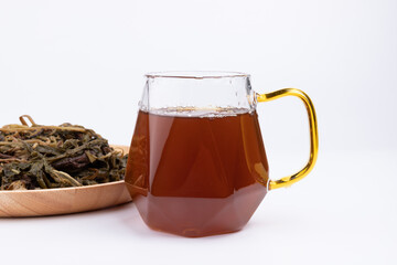 A medicinal liquid made by soaking dried dandelions and other Chinese herbal medicines