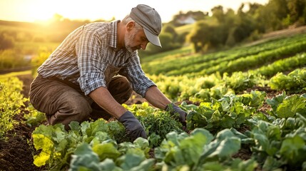 A man kneels in a field of flowering sea oats, known as letas. The scene captures a moment of quiet contemplation amidst the swaying grasses.