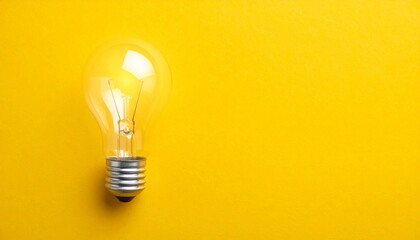 light bulb on dark background