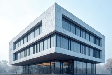Fototapeta premium Geometric Design in Modern Building Structures