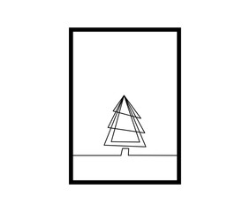 Grafische Weihnachtskarte