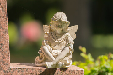 Friedhof, Grabstein, Statue	