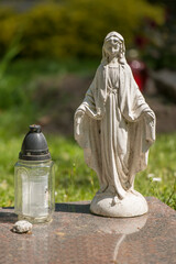 Friedhof, Grabstein, Statue 