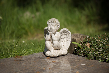 Friedhof, Grabstein, Statue 