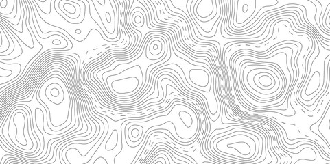 Abstract topographic contours map background. Topographic map geographic mountain relief abstract lines background. Topography and geography map grid abstract backdrop, Luxury black abstract line art.