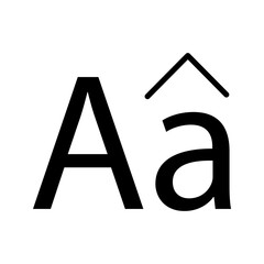 text icon white on background