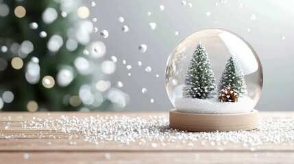 A joyful Christmas and New Year celebration is captured in this enchanting decorative scene.