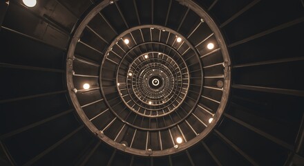 Spiral Staircase View From Below