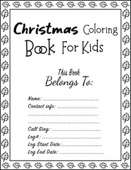 Santa Claus Christmas Coloring Pages.  High resolution (300 DPI), ready to print on standard 8.5x11 inch paper With No Bleed, Black and White Vector illustration AI, EPS, PNG, JPEG.