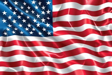 Naklejka premium United states of america waving flag background