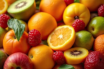 Healthy Fruits in Creative Arrangements