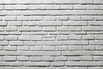 Obraz premium White-painted brick wall with neat arrangement and subtle surface texture.
