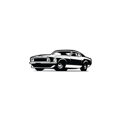 Mustang sportsroof cars logo ready to use isolated vector EPS. Collection of ready to use isolated vector logo templates