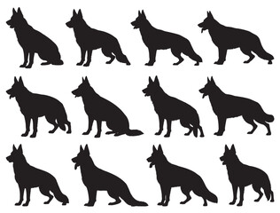 GERMAN SHEPHERD SILHOUETTE