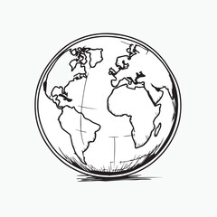 globe icon vector