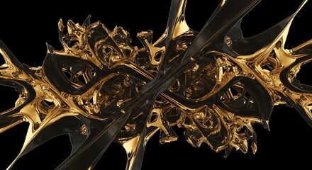 Golden Fractured Symmetry