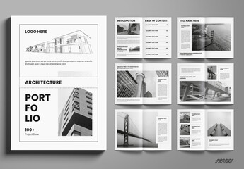 Architecture Portfolio Template Layout