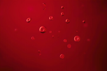 Microscopic view of blood vessels showing red and white blood cells, representing vascular conditions like atherosclerosis.generative ai