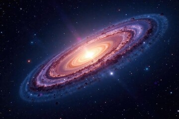 Fototapeta premium Stunning image of the Andromeda Galaxy, a spiral galaxy similar to our own Milky Way , cosmic dust, universe, astronomical
