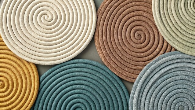 Spiral Patterned Coasters