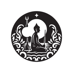 Mabo Day Silhouette Vector Illustration, Solid White Background.