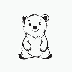 cartoon of a honey bear