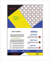 "Modern Corporate Business Flyer Template – Professional Marketing Design in AI Format".